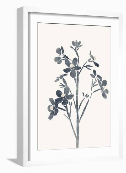 Blue Flowers 1-Yuyu Pont-Framed Art Print