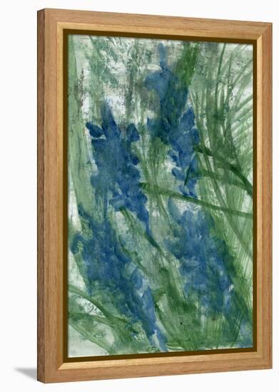 Blue Flowers, 2022 (Oil on Paper)-Marina Falco-Framed Premier Image Canvas