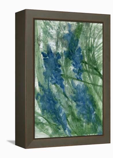 Blue Flowers, 2022 (Oil on Paper)-Marina Falco-Framed Premier Image Canvas