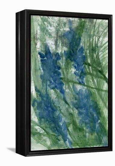 Blue Flowers, 2022 (Oil on Paper)-Marina Falco-Framed Premier Image Canvas