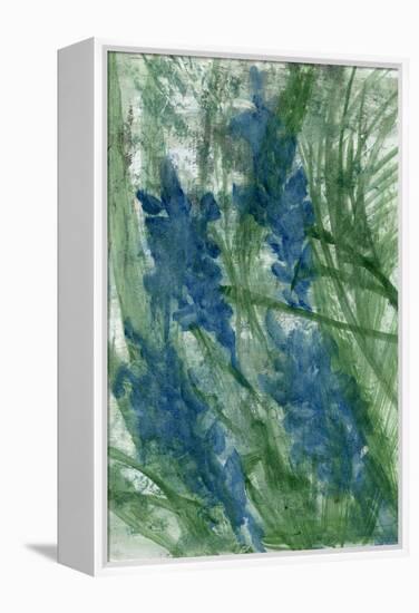 Blue Flowers, 2022 (Oil on Paper)-Marina Falco-Framed Premier Image Canvas