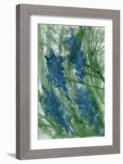 Blue Flowers, 2022 (Oil on Paper)-Marina Falco-Framed Giclee Print