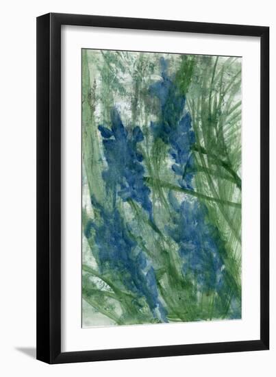 Blue Flowers, 2022 (Oil on Paper)-Marina Falco-Framed Giclee Print