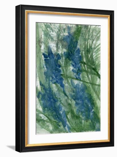 Blue Flowers, 2022 (Oil on Paper)-Marina Falco-Framed Giclee Print