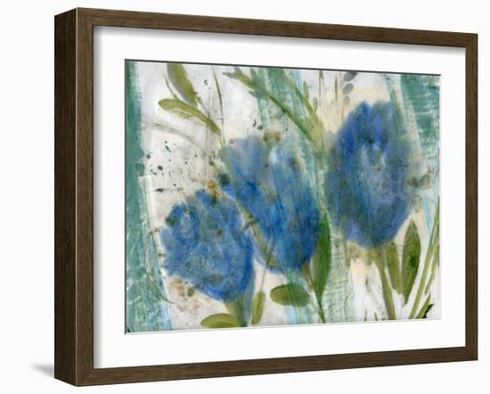 Blue Flowers 2-Marina Falco-Framed Giclee Print