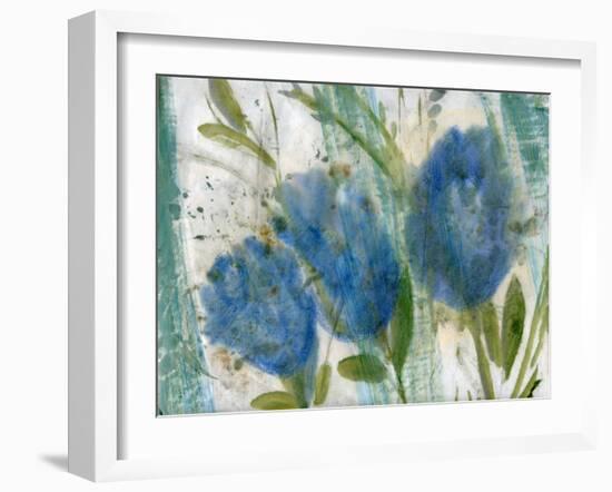 Blue Flowers 2-Marina Falco-Framed Giclee Print