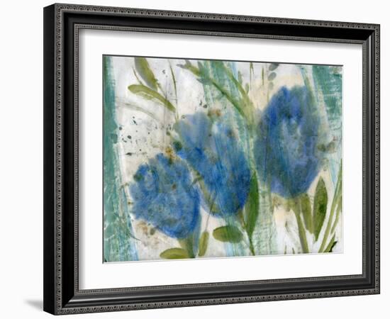 Blue Flowers 2-Marina Falco-Framed Giclee Print