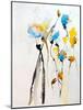 Blue Flowers II-Karin Johannesson-Mounted Art Print