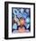 Blue Flowers-Mercedes Lagunas-Framed Art Print