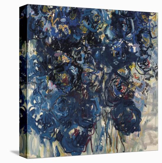 Blue Flowers-Lilia Orlova Holmes-Framed Stretched Canvas