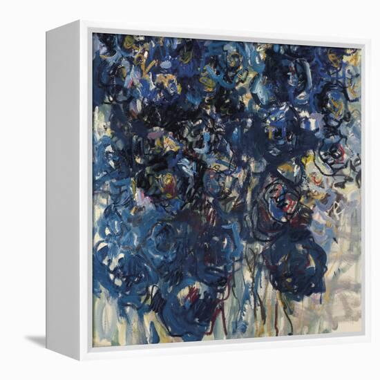 Blue Flowers-Lilia Orlova Holmes-Framed Stretched Canvas