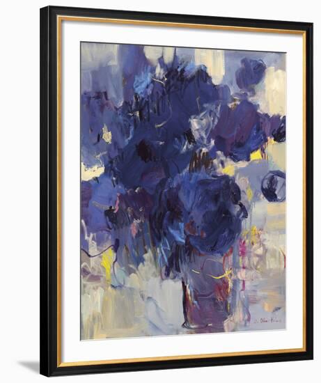 Blue Flowers-Lilia Orlova Holmes-Framed Giclee Print