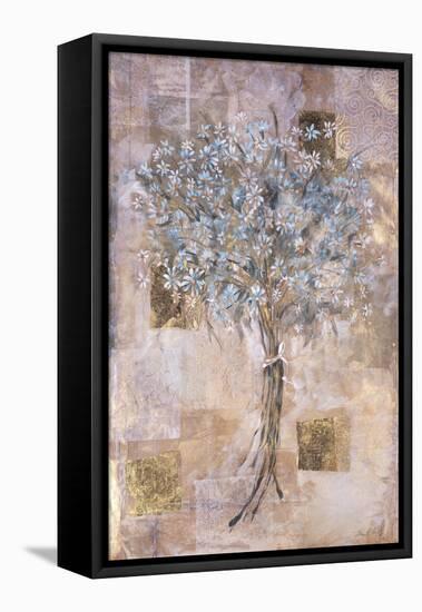 Blue Flowers-Marta Gottfried-Framed Premier Image Canvas