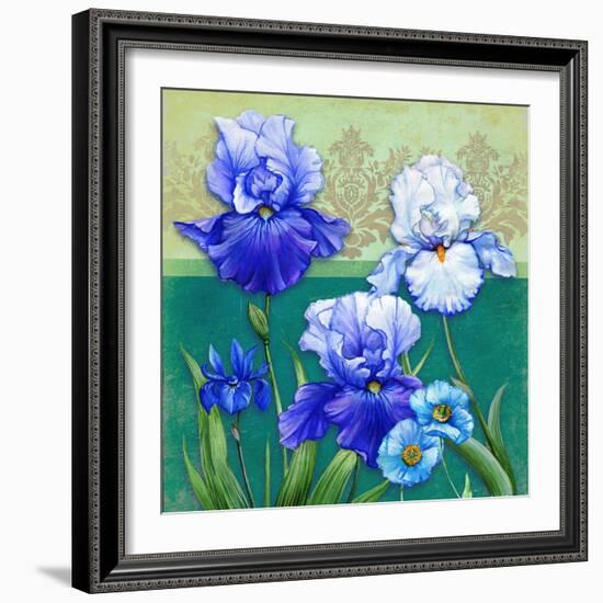 Blue Flowers-Maria Rytova-Framed Giclee Print