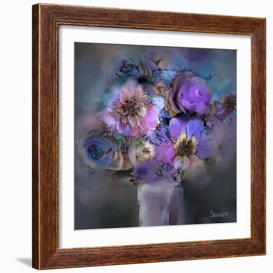 Blue Flowers-Skarlett-Framed Giclee Print