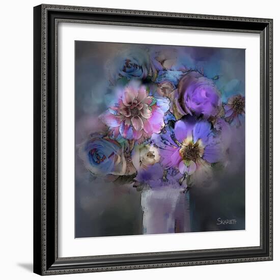 Blue Flowers-Skarlett-Framed Giclee Print