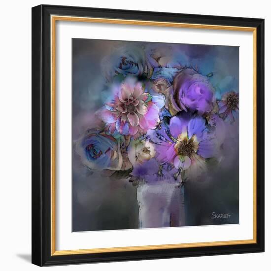 Blue Flowers-Skarlett-Framed Giclee Print