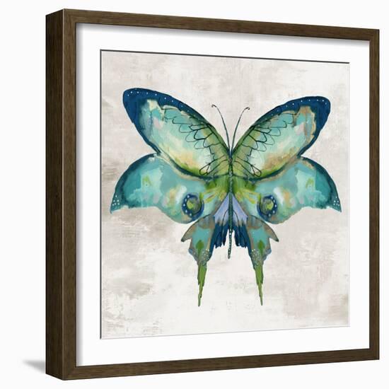 Blue Flutter I-Jacob Q-Framed Art Print