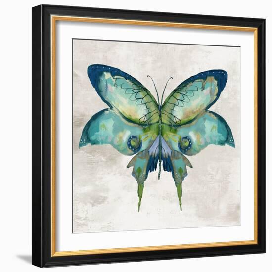 Blue Flutter I-Jacob Q-Framed Art Print