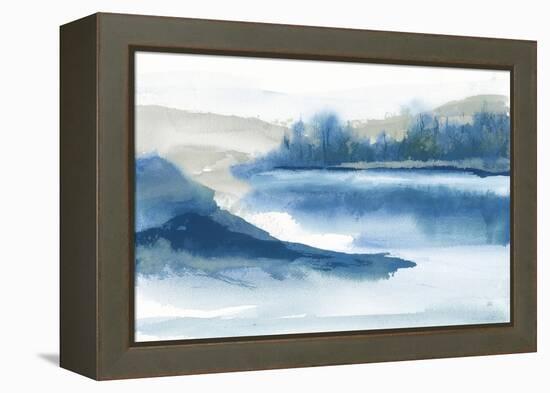 Blue Fog I-Chris Paschke-Framed Stretched Canvas