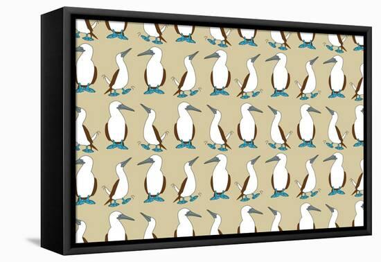 Blue Footed Booby-Joanne Paynter Design-Framed Premier Image Canvas