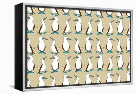 Blue Footed Booby-Joanne Paynter Design-Framed Premier Image Canvas