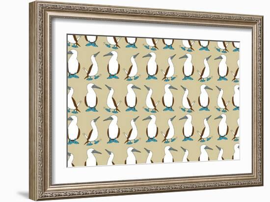 Blue Footed Booby-Joanne Paynter Design-Framed Giclee Print