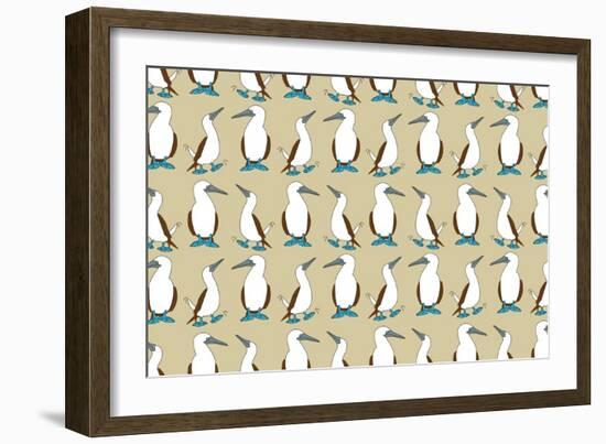 Blue Footed Booby-Joanne Paynter Design-Framed Giclee Print