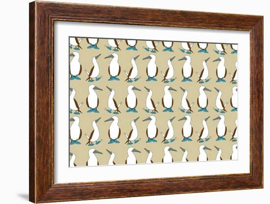 Blue Footed Booby-Joanne Paynter Design-Framed Giclee Print