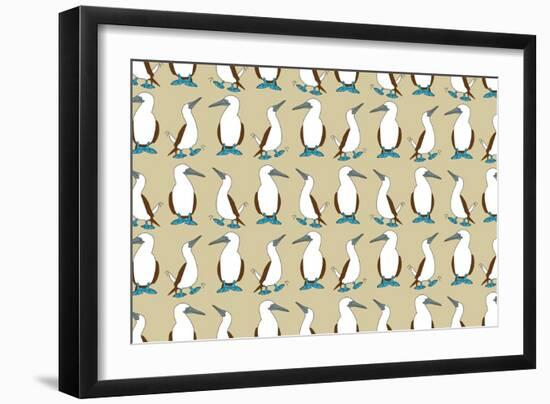 Blue Footed Booby-Joanne Paynter Design-Framed Giclee Print