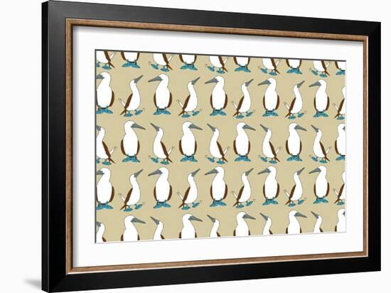 Blue Footed Booby-Joanne Paynter Design-Framed Giclee Print