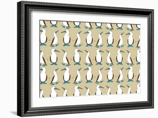 Blue Footed Booby-Joanne Paynter Design-Framed Giclee Print