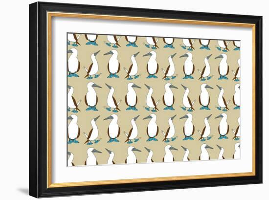 Blue Footed Booby-Joanne Paynter Design-Framed Giclee Print