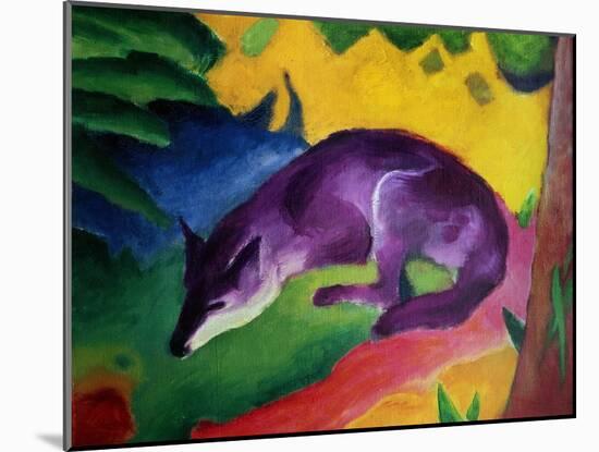 Blue Fox, 1911-Franz Marc-Mounted Giclee Print