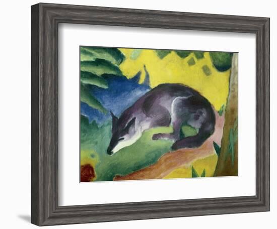 Blue Fox-Franz Marc-Framed Art Print