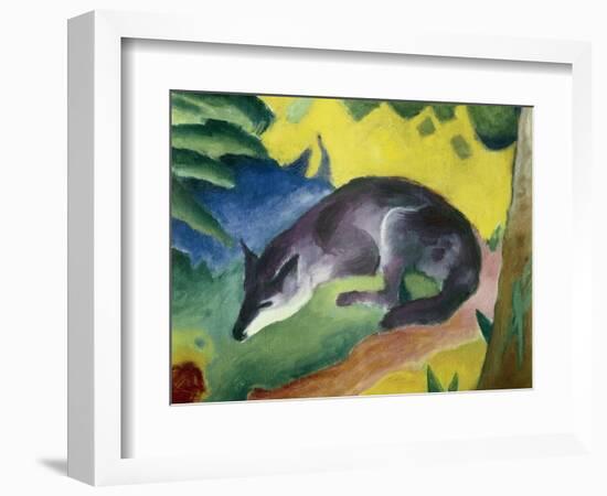 Blue Fox-Franz Marc-Framed Art Print