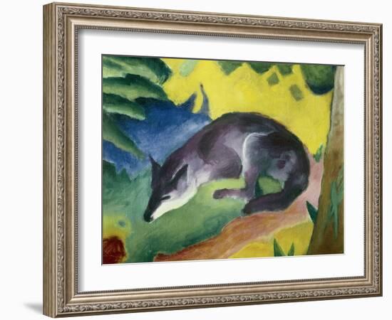 Blue Fox-Franz Marc-Framed Art Print