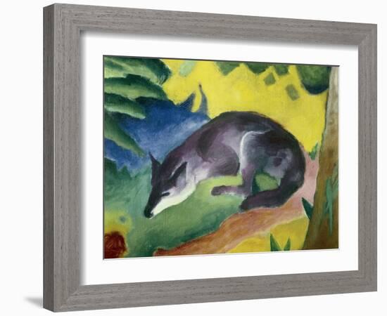 Blue Fox-Franz Marc-Framed Art Print