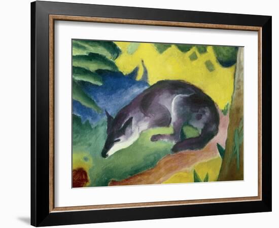 Blue Fox-Franz Marc-Framed Art Print