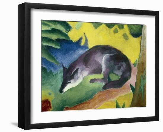 Blue Fox-Franz Marc-Framed Art Print