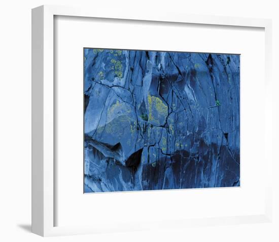 Blue Fragmentation-null-Framed Art Print