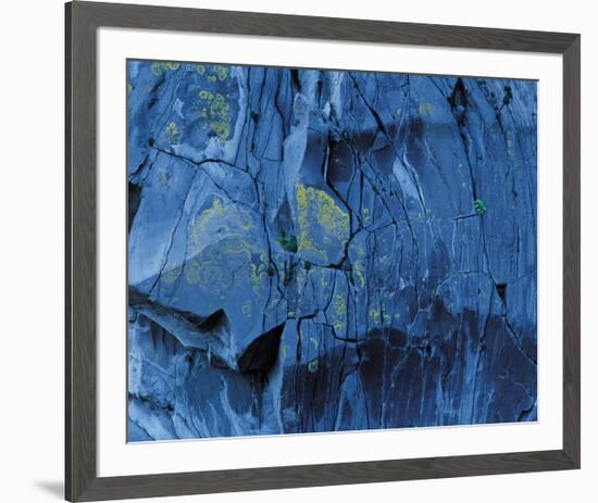 Blue Fragmentation-null-Framed Art Print