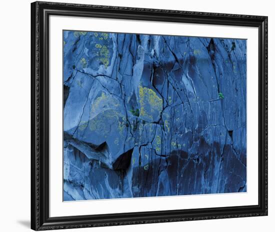 Blue Fragmentation-null-Framed Art Print