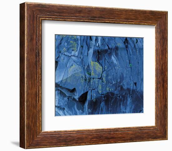 Blue Fragmentation-null-Framed Art Print