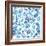 Blue Fresh Indian Vector Pattern-kisika-Framed Art Print