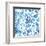 Blue Fresh Indian Vector Pattern-kisika-Framed Art Print