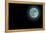 Blue Full Moon Isolated on a Black Sky-Steve Collender-Framed Premier Image Canvas