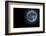 Blue Full Moon Isolated on a Black Sky-Steve Collender-Framed Photographic Print