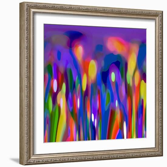 Blue Fusion-Ruth Palmer-Framed Art Print