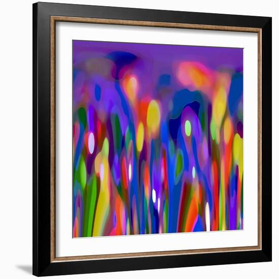 Blue Fusion-Ruth Palmer-Framed Art Print